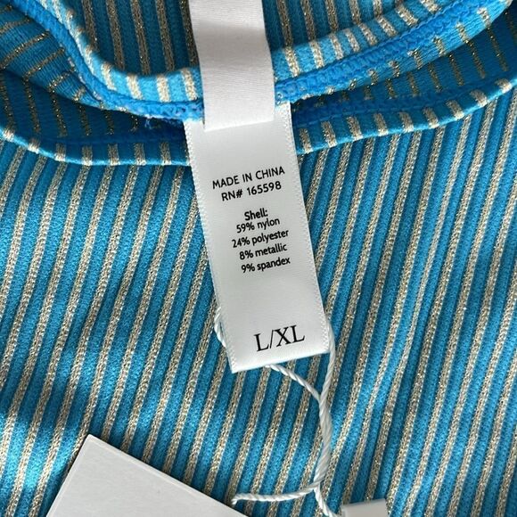 NWT Andie The Maya Sarong - Gold Stripe - Splash Size L/XL - Picture 5 of 9